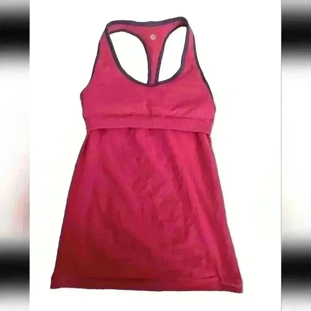 Lululemon Womens Pink Ebb & Flow Racerback Tank S - Picture 10 of 12